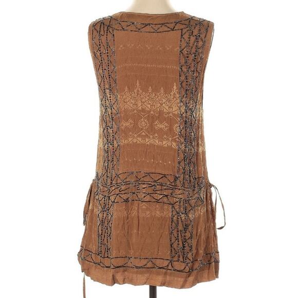 Free People Love Story Beaded Aztec Tribal Mini XS Dress - Picture 3 of 12